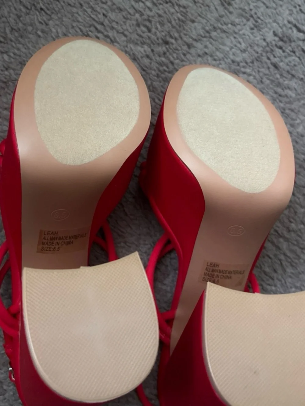 Dolls Kill Pink Kiss Red Strappy Platform Heels